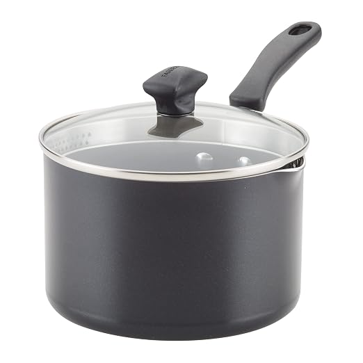 Farberware Cookstart DiamondMax Nonstick Straining Saucepan, Dishwasher Safe by Farberware