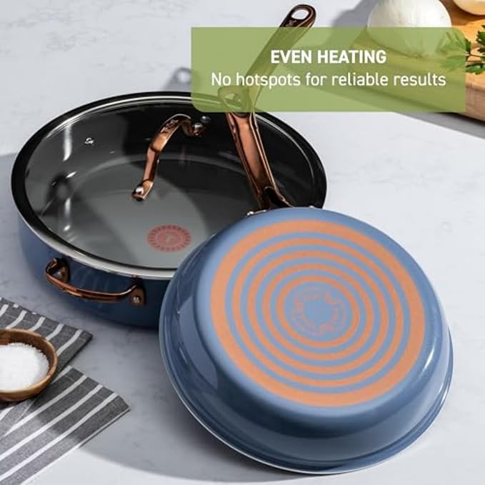 T-Fal Preserve Ceramic, Non stick Cookware Set 13-Piece, Oven & Broiler Safe up - Image 7