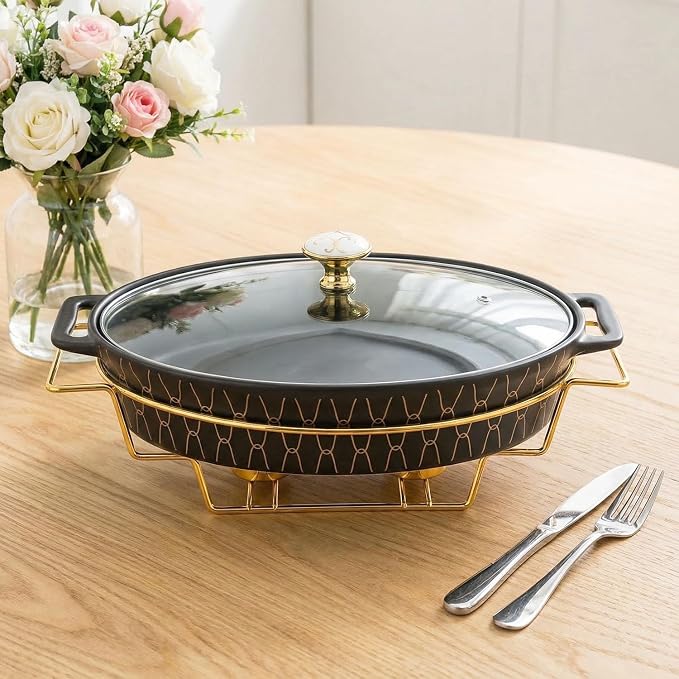 12" x 8" Ceramic Oval Casserole Dish - Image 4