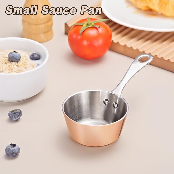 Mini Sauce Pan, Tri-Ply Stainless Steel Pot - Image 4