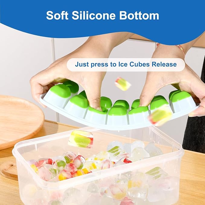 Ice Cube Tray, Ice Cube Trays for Freezer 5 Pack - Image 4