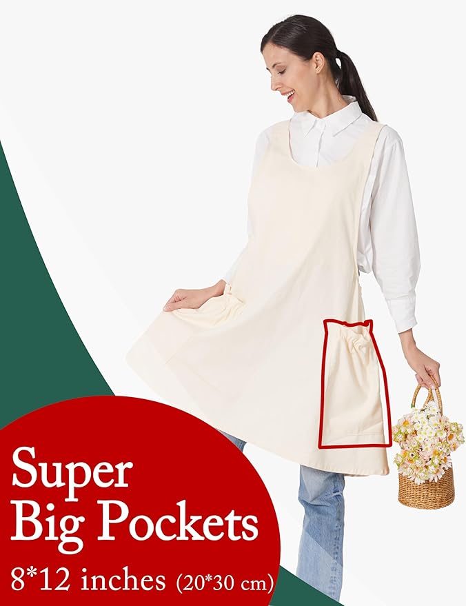 Cozy Adjustable Cross Back Aprons - Image 2