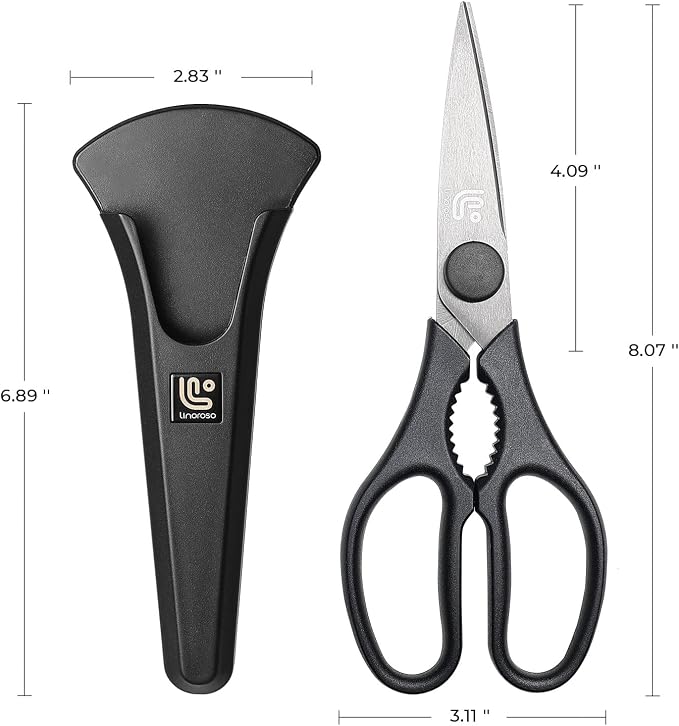 Linoroso Kitchen Shears Heavy Duty Kitchen Scissors - Image 6