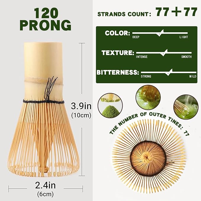 Clay&Fire Matcha Whisk, Handcrafted Bamboo Whisk - Image 2