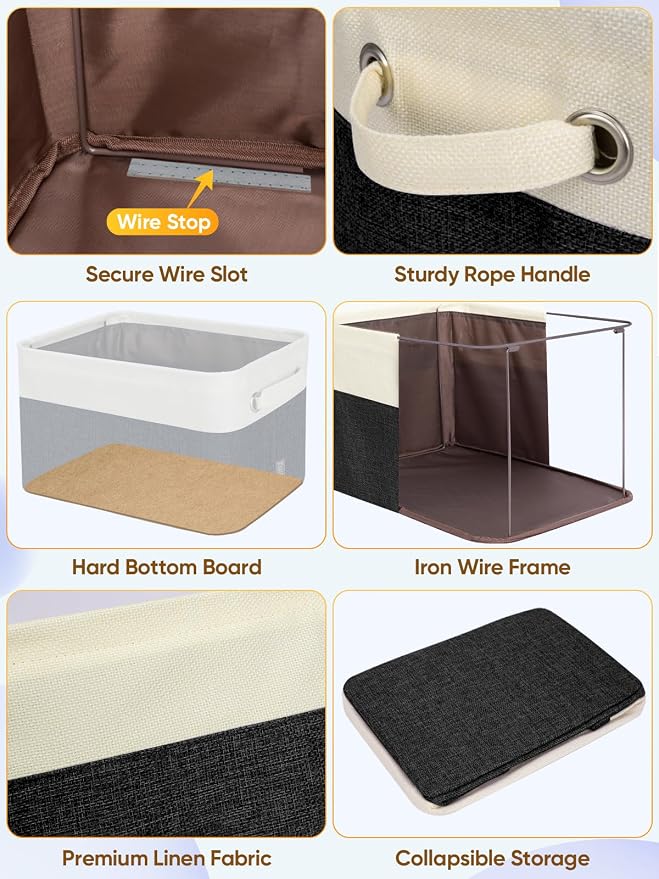 BALEINE 1 Pack Fabric Closet Storage Bins - Image 6