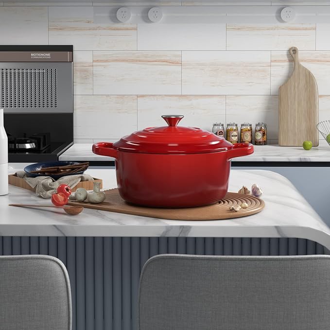 Miereirl 6 Quart Enameled Dutch Oven Pot - Image 2