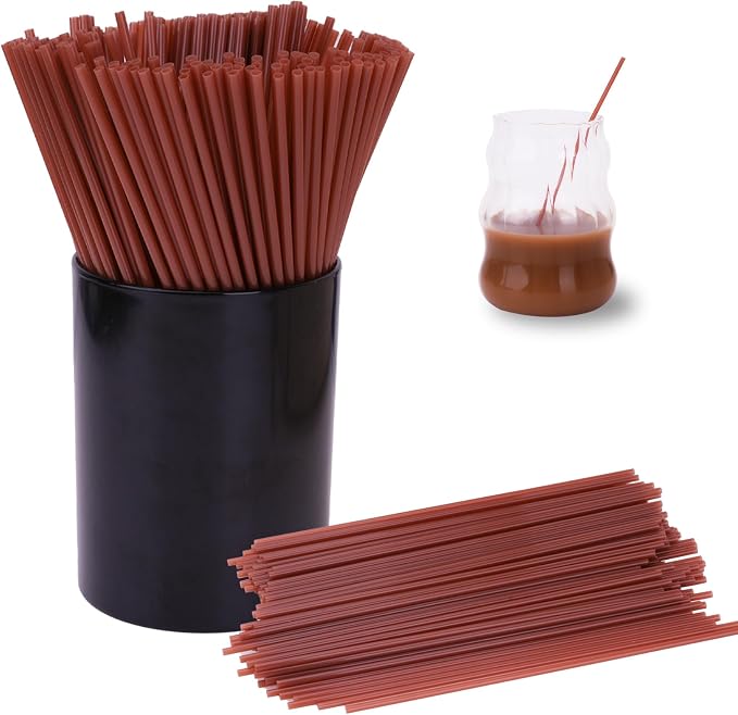 250 Pcs Brown Coffee Stirrers Set by HeXueLy