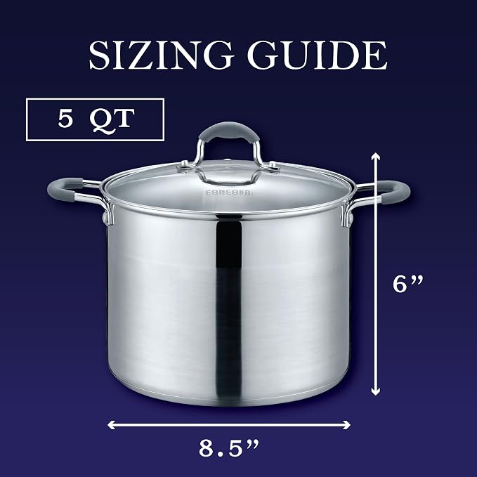 CONCORD Stainless Steel Stock Pot - Image 2