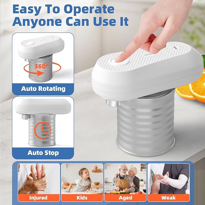 Auto Electric Can Opener, Rechargeable Can Openers - Image 3