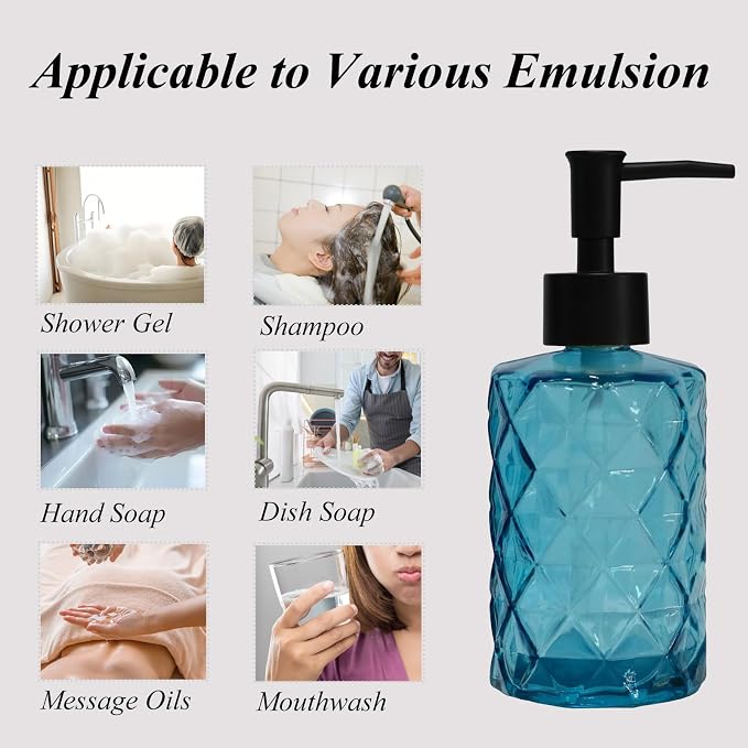 12Oz Small Glass Soap Dispenser - Image 6