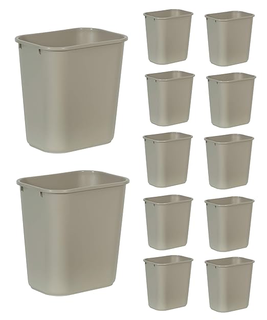 Rubbermaid Commercial Products Wastebasket/Trash Can, 7-Gallon/28-Quart by RubbermaidCommercialProducts