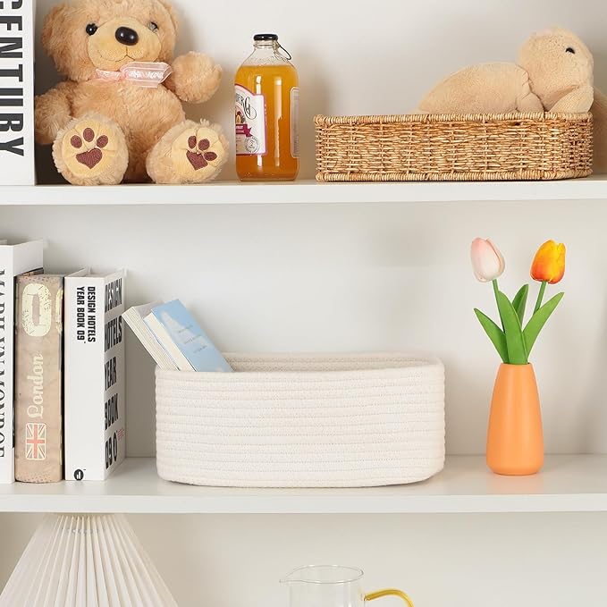 MiniArk Small Storage Baskets for Organizing | Closet Organizer Bins | Shelf - Image 6