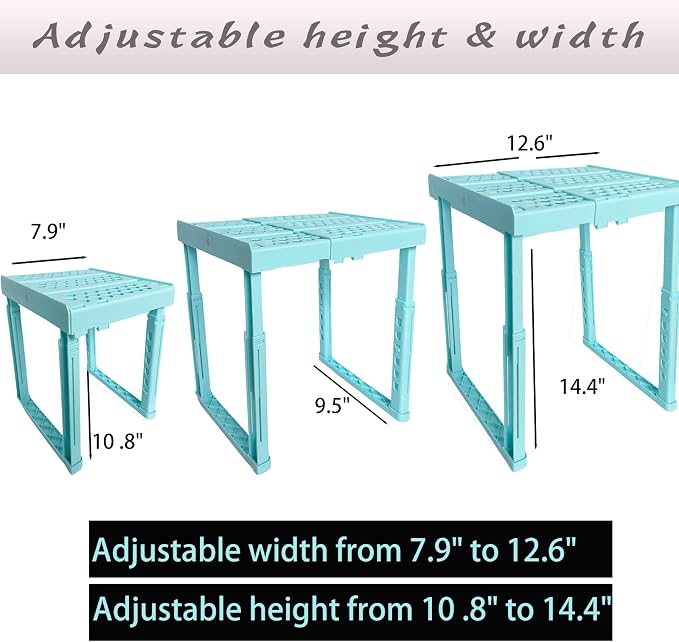 Locker Shelf Adjustable Height and Width, Locker Organizer - Image 2