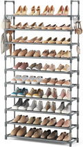 VTRIN 10 Tiers Shoe Rack Tall Large Capacity Wide Shoe Organizer Sturdy Shoe by VTRIN