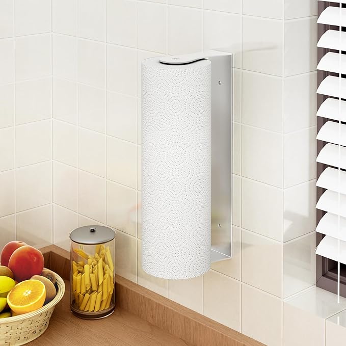 Paper Towel Holder Under Cabinet, Wall Mount Paper Towel Holder - Image 8