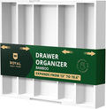 ROYAL CRAFT WOOD Luxury Bamboo Kitchen Drawer Organizer by RoyalCraftWood