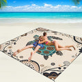 WIWIGO Beach Blanket Waterproof Sandproof Beach Mat 79" X 83"/10'x9'for 2-8 by WIWIGO