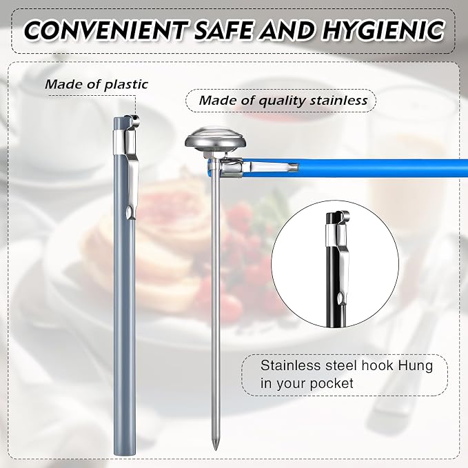 Xuhal 6 Pcs Stainless Steel Kitchen Thermometer - Image 4