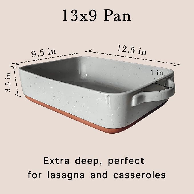 Mora 9x13in Deep Porcelain Baking Dish - Image 2