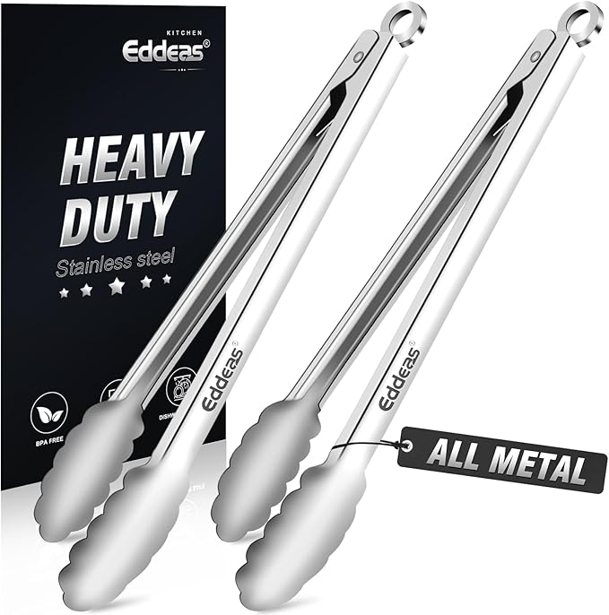 Eddeas 2PCS 12inch Kitchen Tongs by Eddeas