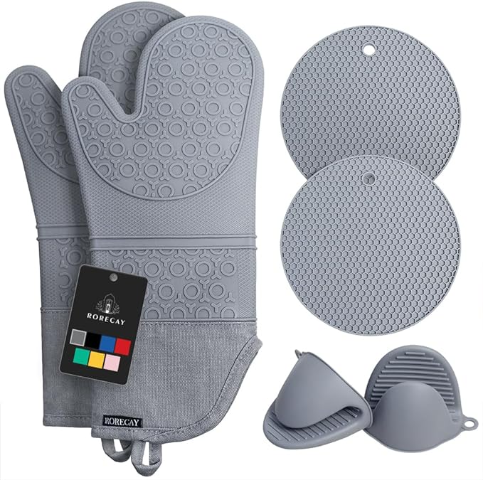 Rorecay 6pcs Oven Mitts and Pot Holders Sets by Rorecay