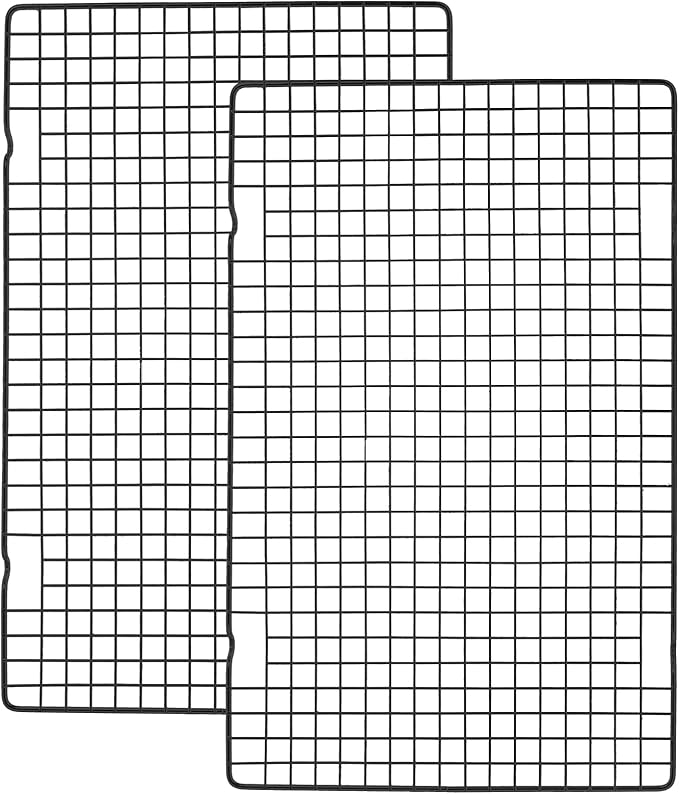 Tebery 2 Pack Black Heavy Duty Wire Cooking Rack Baking Racks by Tebery