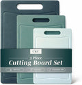 COOK WITH COLOR Non-Slip Cutting Board Set – Kitchen Essentials with Easy Grip by CookwithColor