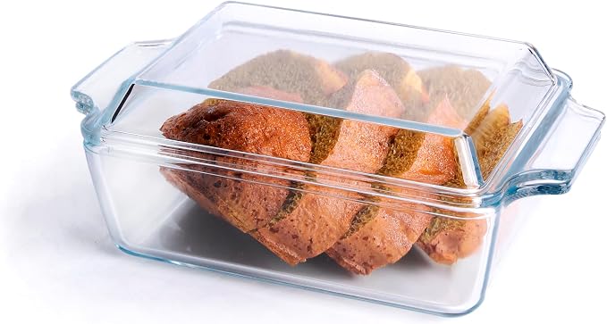 Rectangular Tempered Glass Casserole Dish, Tempered Glass Baking Dish by HUSANMP