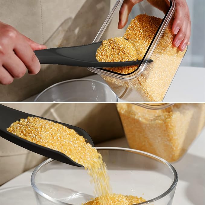 Cooking Spoon for Nonstick Cookwares, VOVOLY Silicone Spoon for Mixing - Image 5