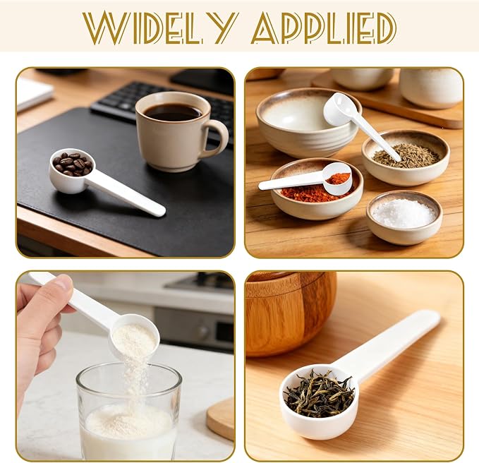 Twdrer 40-Piece 15ml Food Grade Plastic Measuring Spoons & Coffee Scoops - Image 6