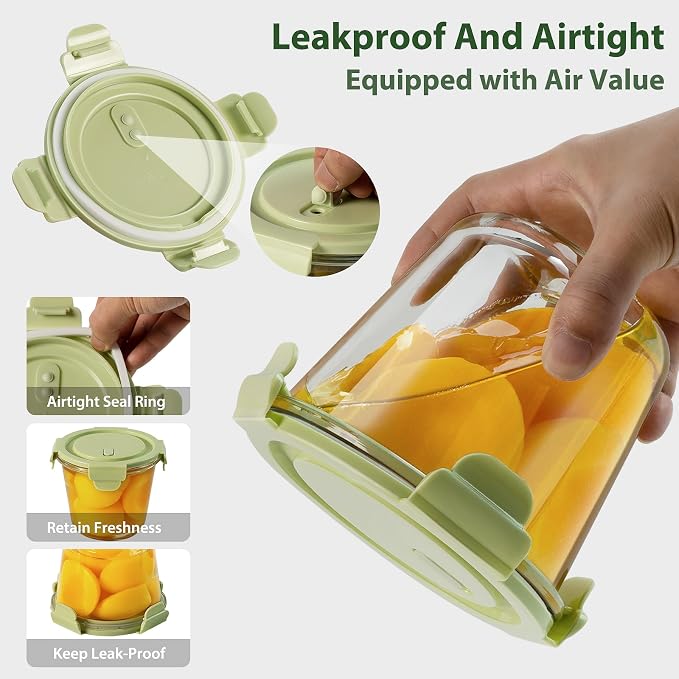 Freshmage 23oz Glass Meal Prep Containers - Image 9