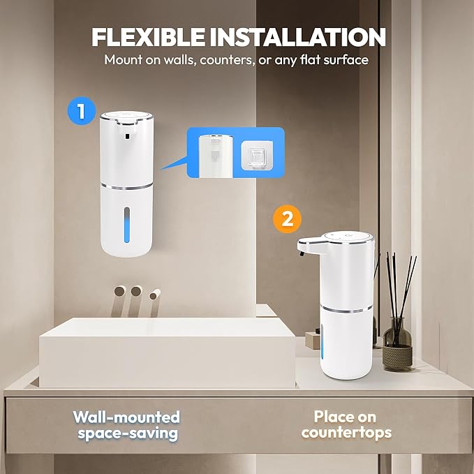Automatic Soap Dispenser Touchless, Liquid Hand Soap Dispenser 12.8oz USB - Image 6