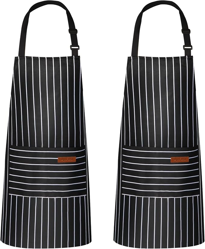 VALOME 2 Pack Kitchen Aprons, Apron by VALOME