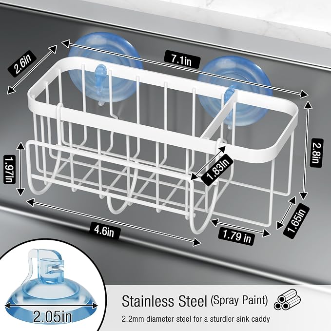 3-in-1 Kitchen Sink Caddy Organizer - Image 4