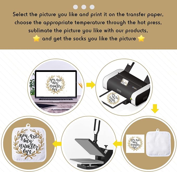 Patelai 50 Pieces Blank Sublimation Oven Mitts Set Include Blank Sublimation - Image 7