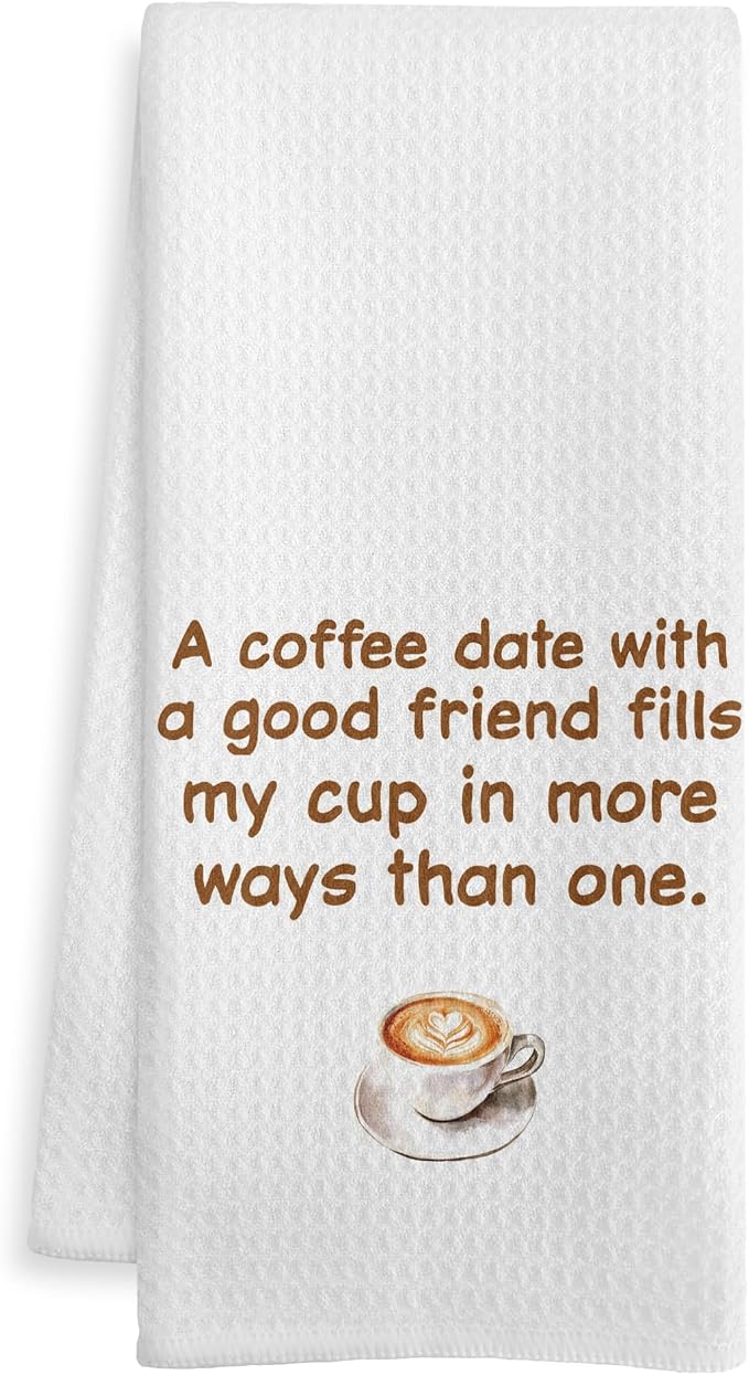 Friend and Coffee Kitchen Towels, Gifts by Unknown
