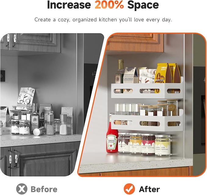 Sevenblue 6 Pack Strong Magnetic Spice Rack - Image 3