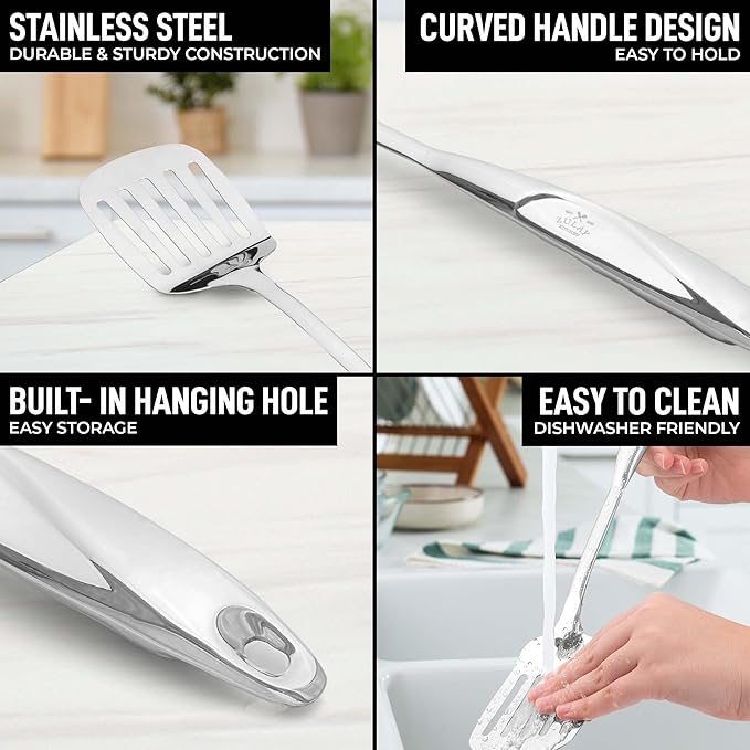 Zulay Kitchen Stainless Steel Cooking Utensil - Image 4