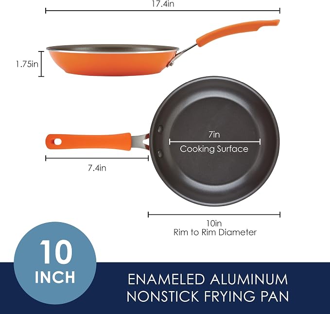 Rachael Ray Cook + Create Nonstick Cookware Frying Pan/Skillet, Fry Pan - Image 2