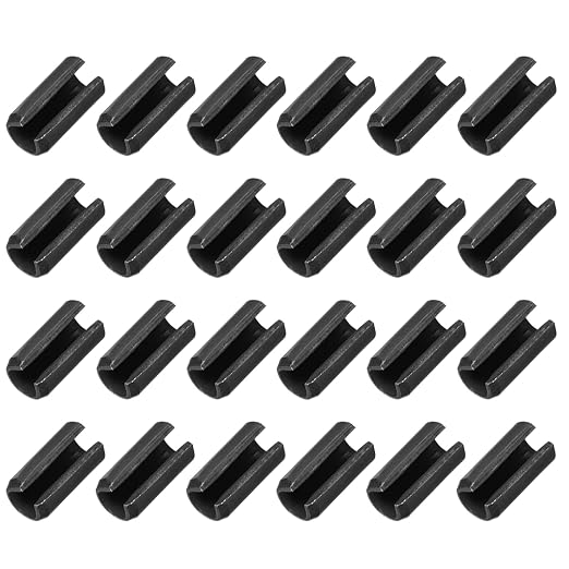 MECCANIXITY 25Pcs Slotted Split Roll Pins 2/5 Inch Dia. 4/5 Inch Length 65Mn by MECCANIXITY