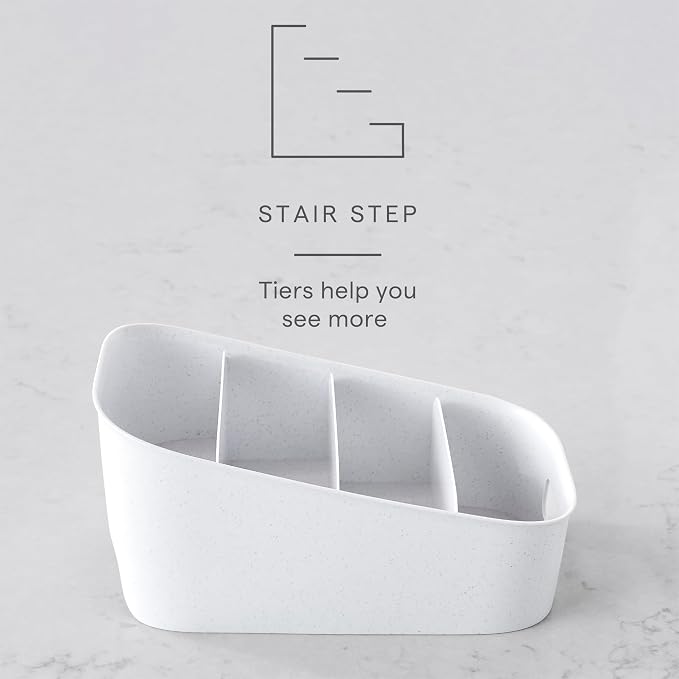 YouCopia ShelfBin Packet Organizer, 4-Tier Stairstep Raised Divided Bin - Image 2