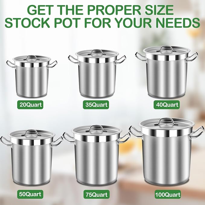 STOCKPOT Large Soup Pot with Lid - Image 6