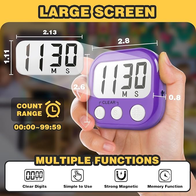 Classroom Timers for Teachers Kids Large Magnetic Digital Timer Teacher - Image 4