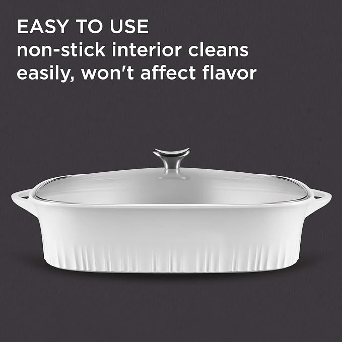 CorningWare QuickHeat 5.7-QT Cast Aluminum Roaster - Image 4