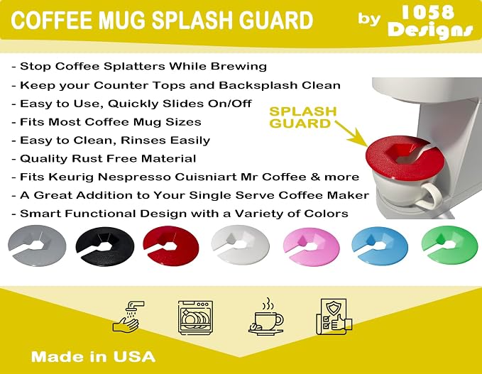 Coffee Mug Cup Splash Splatter Guard Screen compatible - Image 2