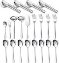 Patelai Serving Utensils Set Include Stainless Steel Large Spoons Slotted by Patelai