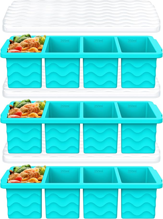 3-Pack Silicone Freezer Trays by Bandiction