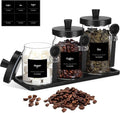 Suclain 3 Pcs Glass Coffee Container by Suclain