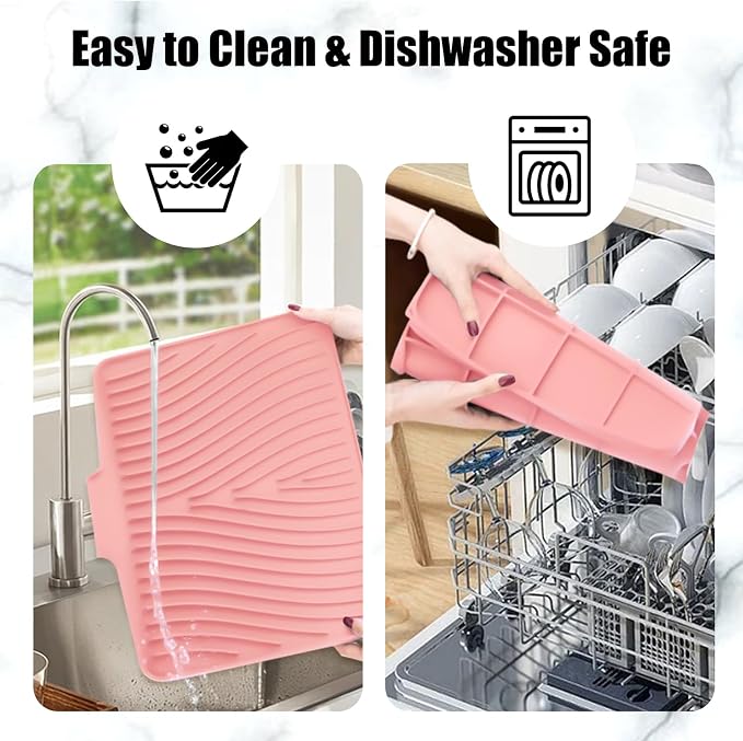 TIKNIK Silicone Dish Drying Mat, Stone Drying Mat - Image 5
