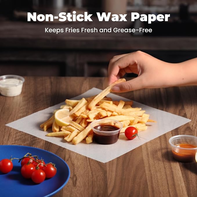Fit Meal Prep 10 x 10.75" Wax Paper Sheets - Image 5